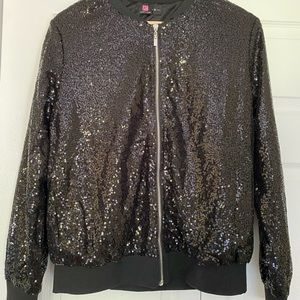 Black sequined jacket
